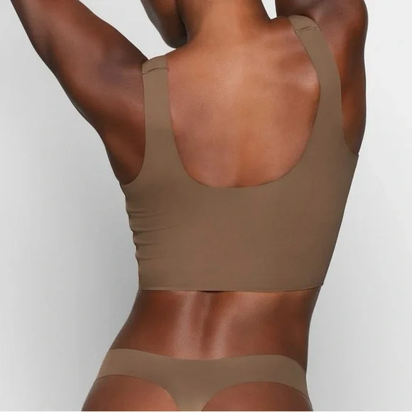 SKIMS NAKED SCOOP LONGLINE BRALETTE OXIDE SIZE XL - Picture 5 of 5